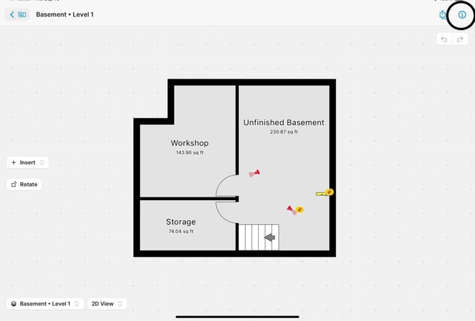 Floor Plan Editor Toolbar Access