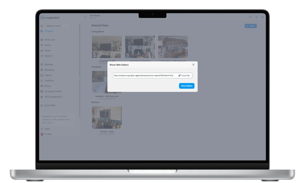 Creating Photo Reports in magicplan